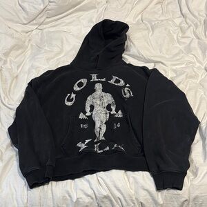 YoungLA Black Hoodie with White Logo